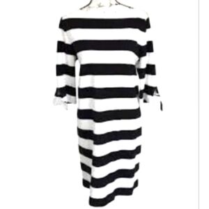 Ralph Lauren Old Money Dress Black White Stripe